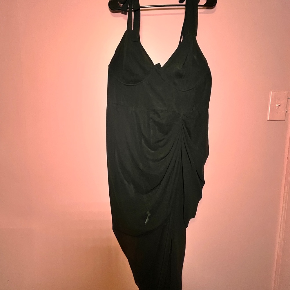 Elegant Black Draped Dress